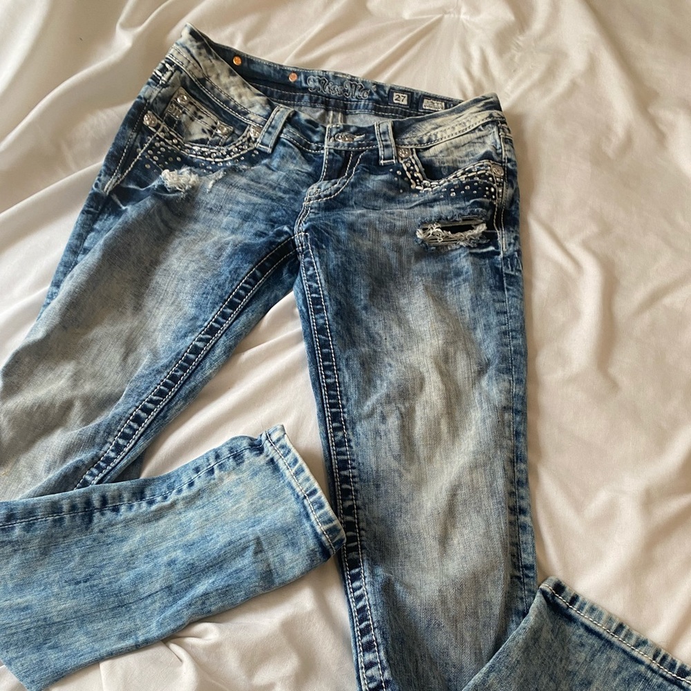 Miss me acid wash and bling